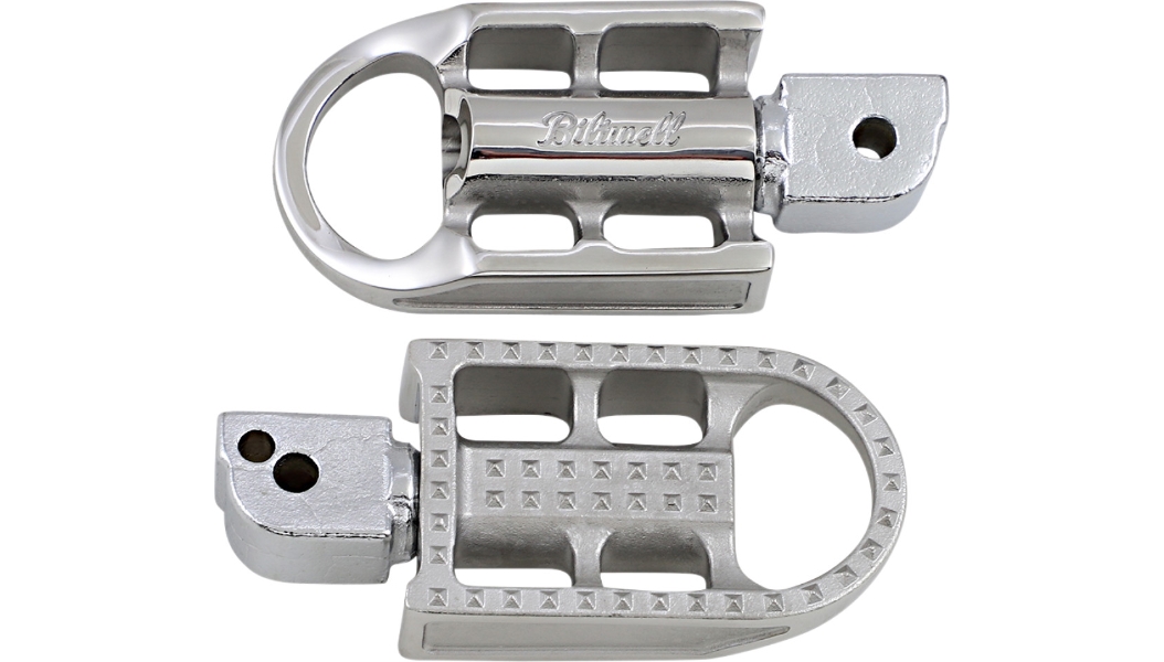 Mushman Passenger Footpegs - Raw polished