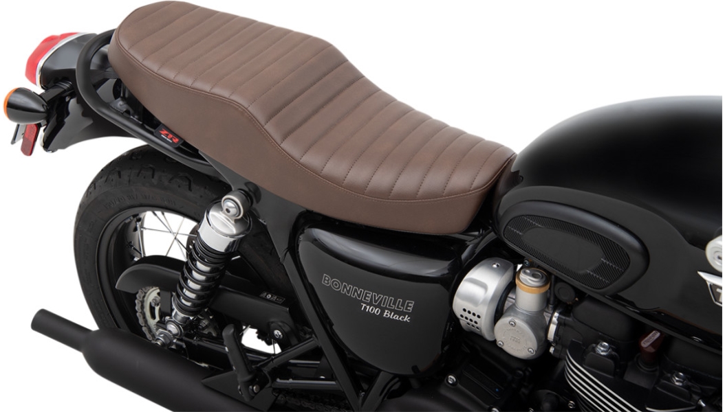 Retro-Style Classic Stitch Seat - Brown