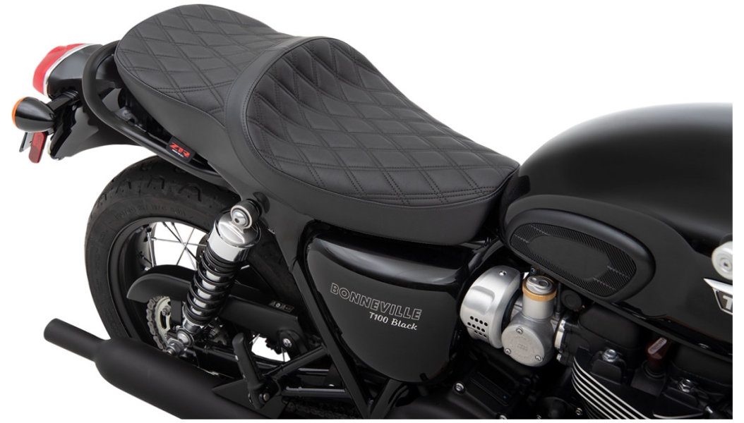 Low-Profile Touring Seat - Double Diamond Black