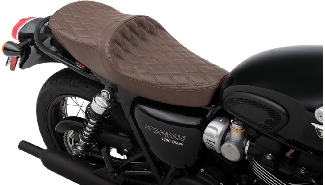 Low-Profile Touring Seat - Double Diamond Brown