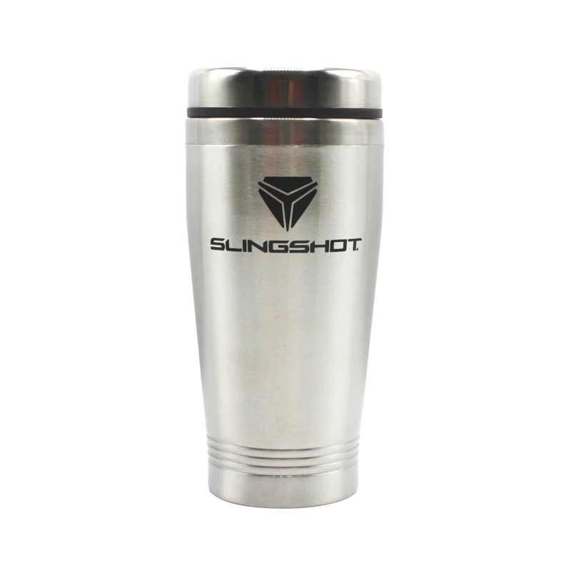 Slingshot Travel Coffee Mug - Silver