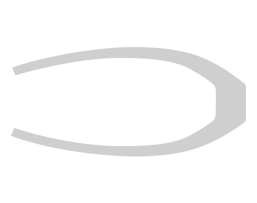 265mm Rear Fender Decal - Turbo Silver