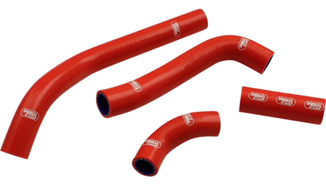 Race Fit Radiator Hose Kit without Clamps - Red