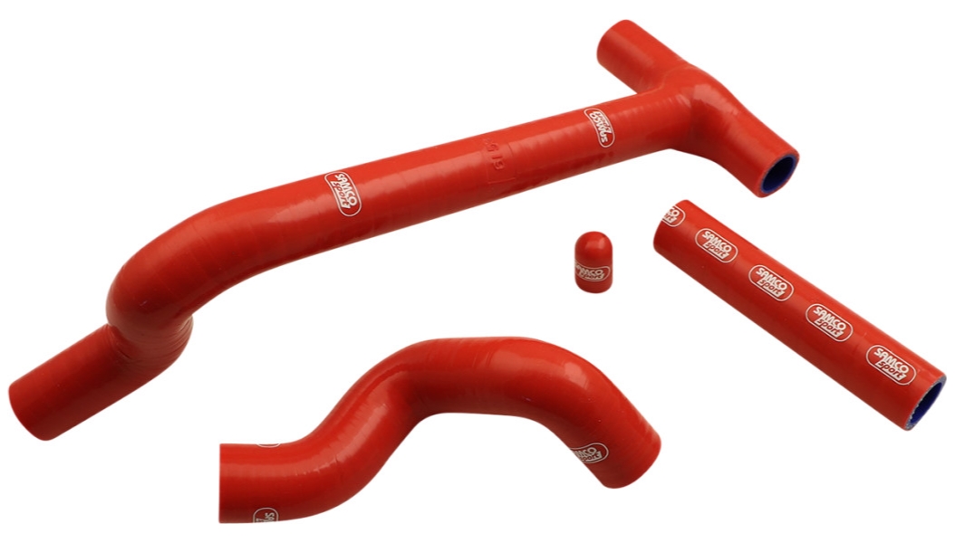 Race Fit Radiator Hose Kit without Clamps - Red