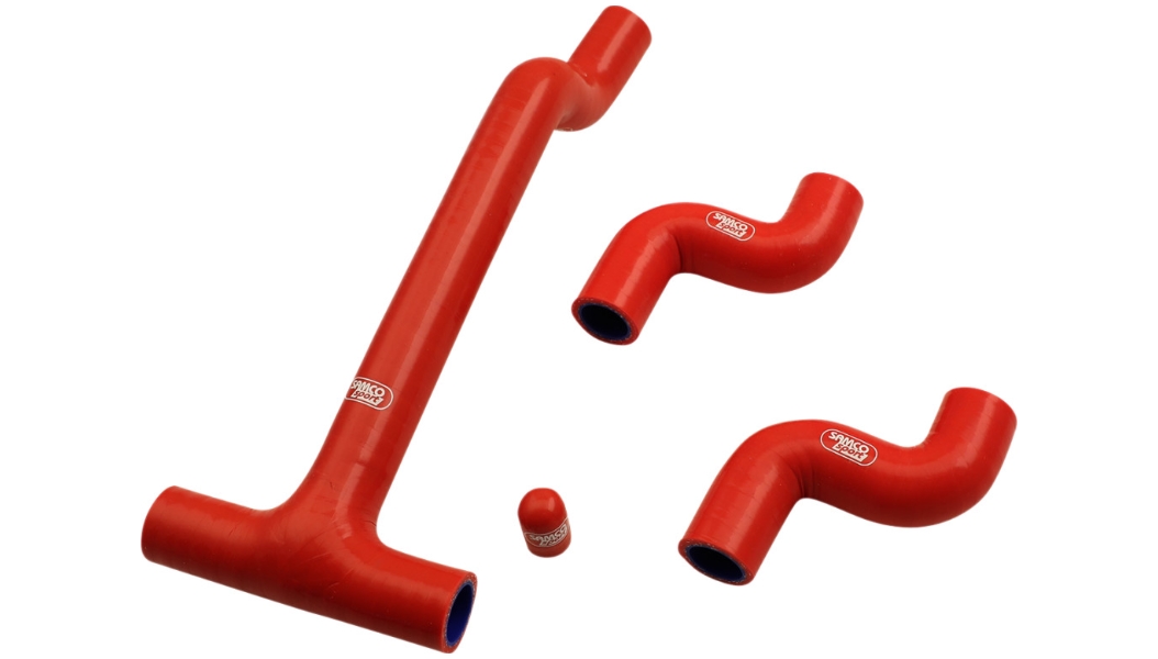 Race Fit Radiator Hose Kit without Clamps - Red