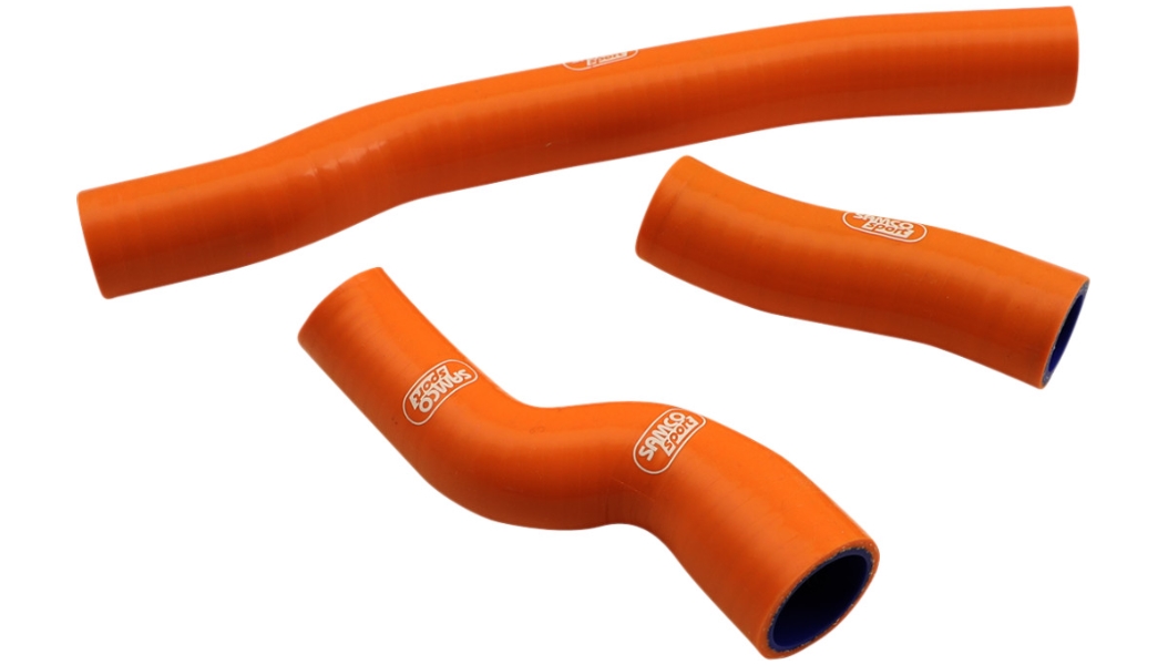 Race Fit Radiator Hose Kit without Clamps - Orange