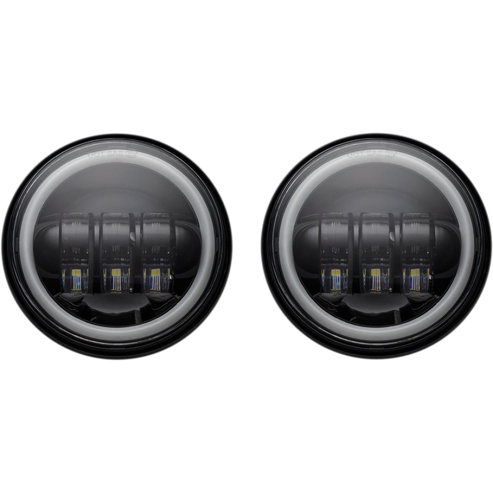 4.5in. LED Halo Passing Lamps - Black