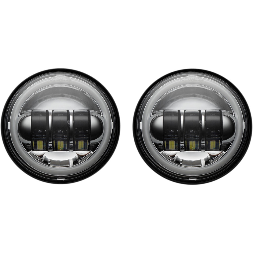 4.5in. LED Halo Passing Lamps - Chrome