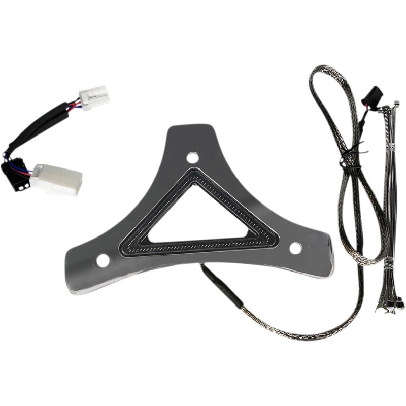 Run/Brake Backrest LED Lights - Chrome