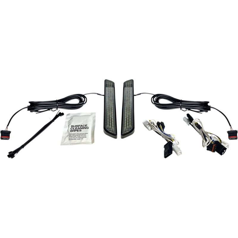 LED Front Fork Lightz - Smoke Lens/Black Finish