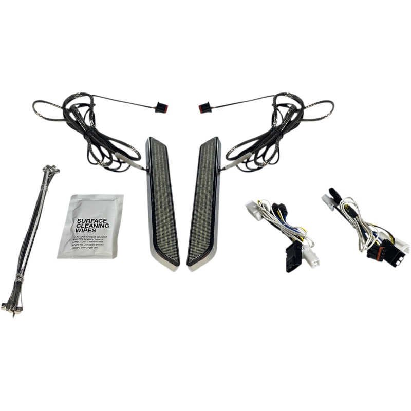 LED Front Fork Lightz - Smoke Lens/Chrome Finish