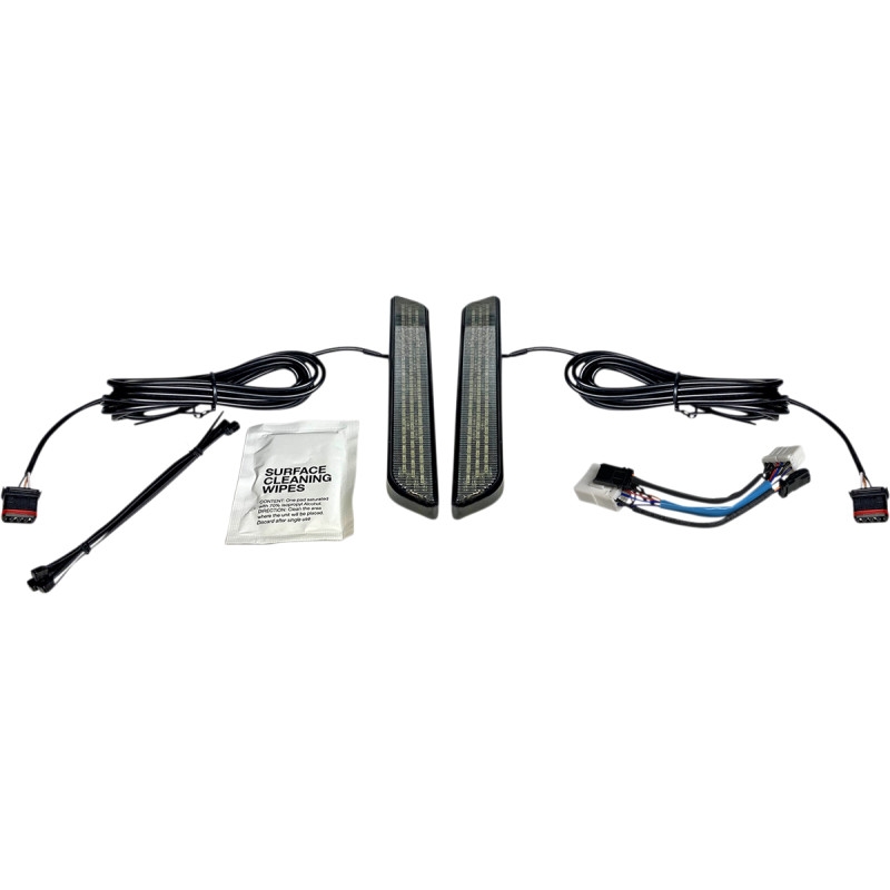 LED Front Fork Lightz - Smoke Lens/Black Finish