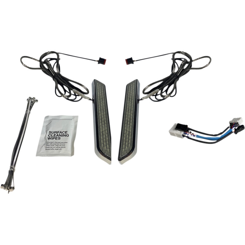 LED Front Fork Lightz - Smoke Lens/Chrome Finish