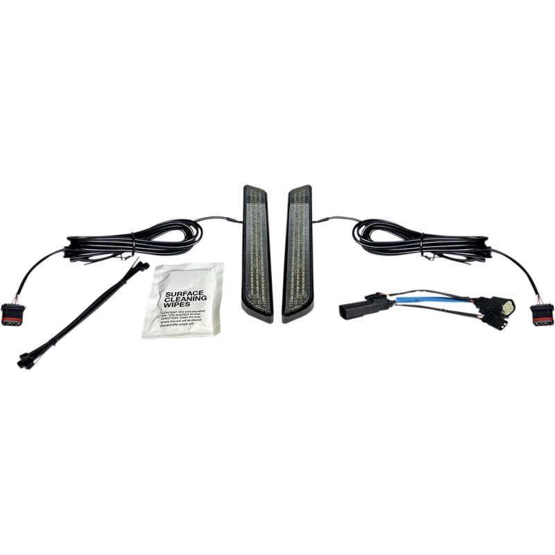 LED Front Fork Lightz - Smoke Lens/Black Finish