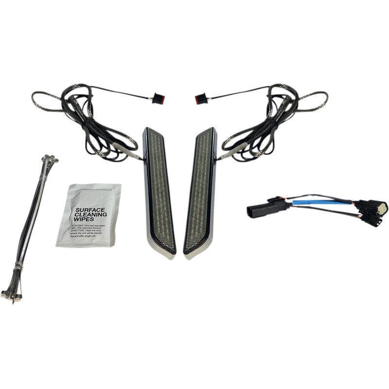 LED Front Fork Lightz - Smoke Lens/Chrome Finish