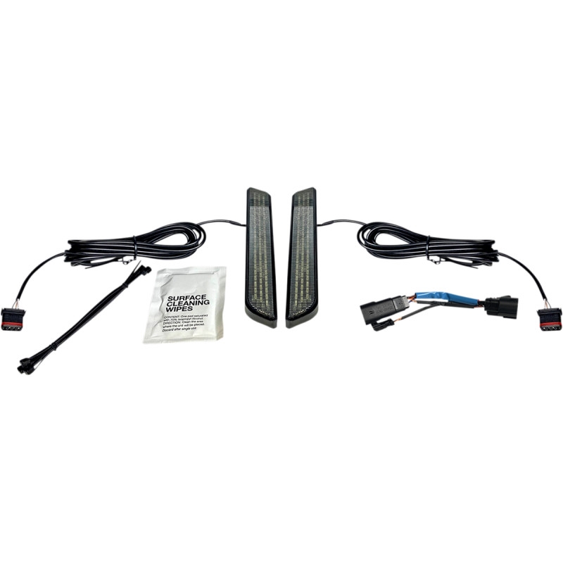 LED Front Fork Lightz - Smoke Lens/Black Finish