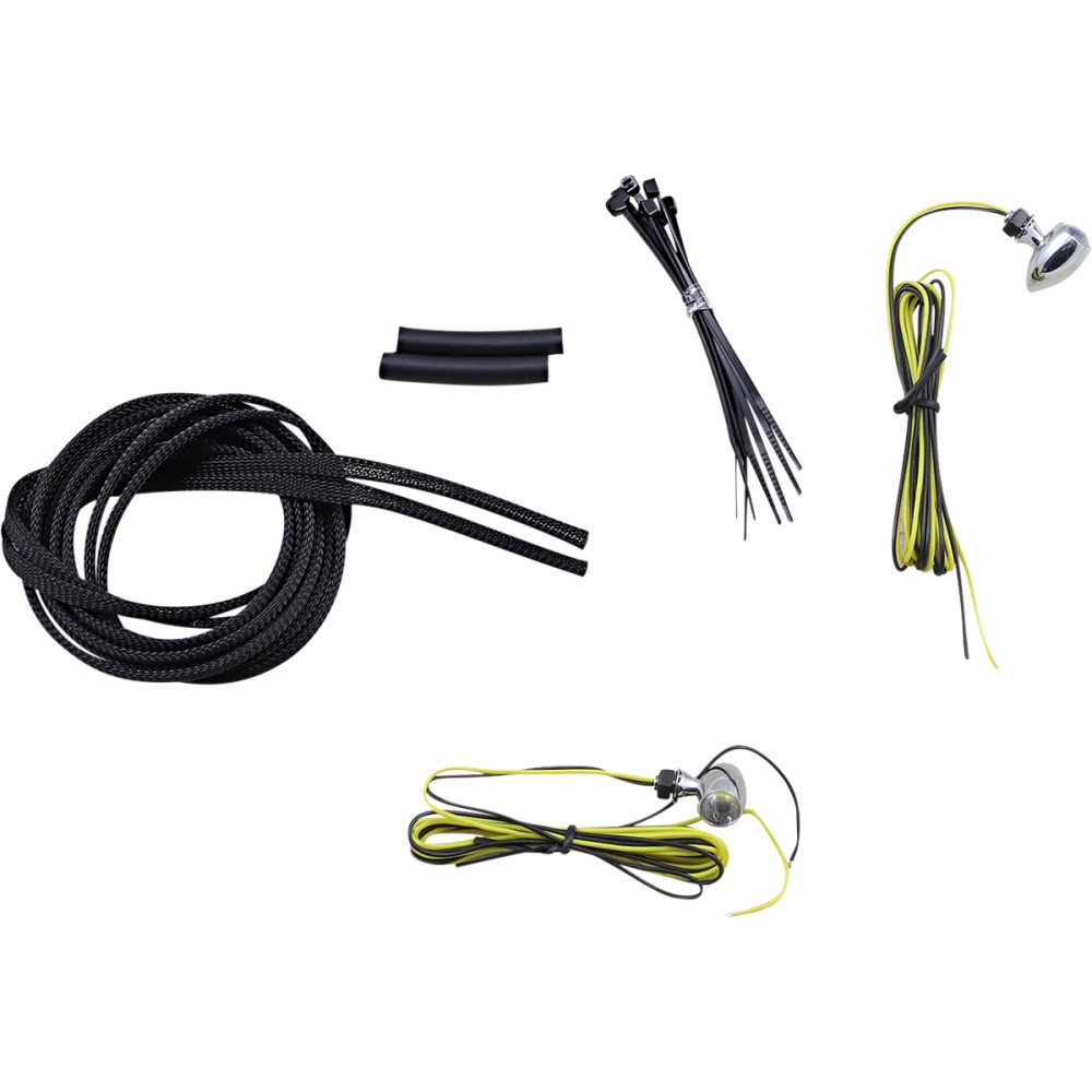 Micro Bullet LED Turn Signal - Amber, Chrome Finish