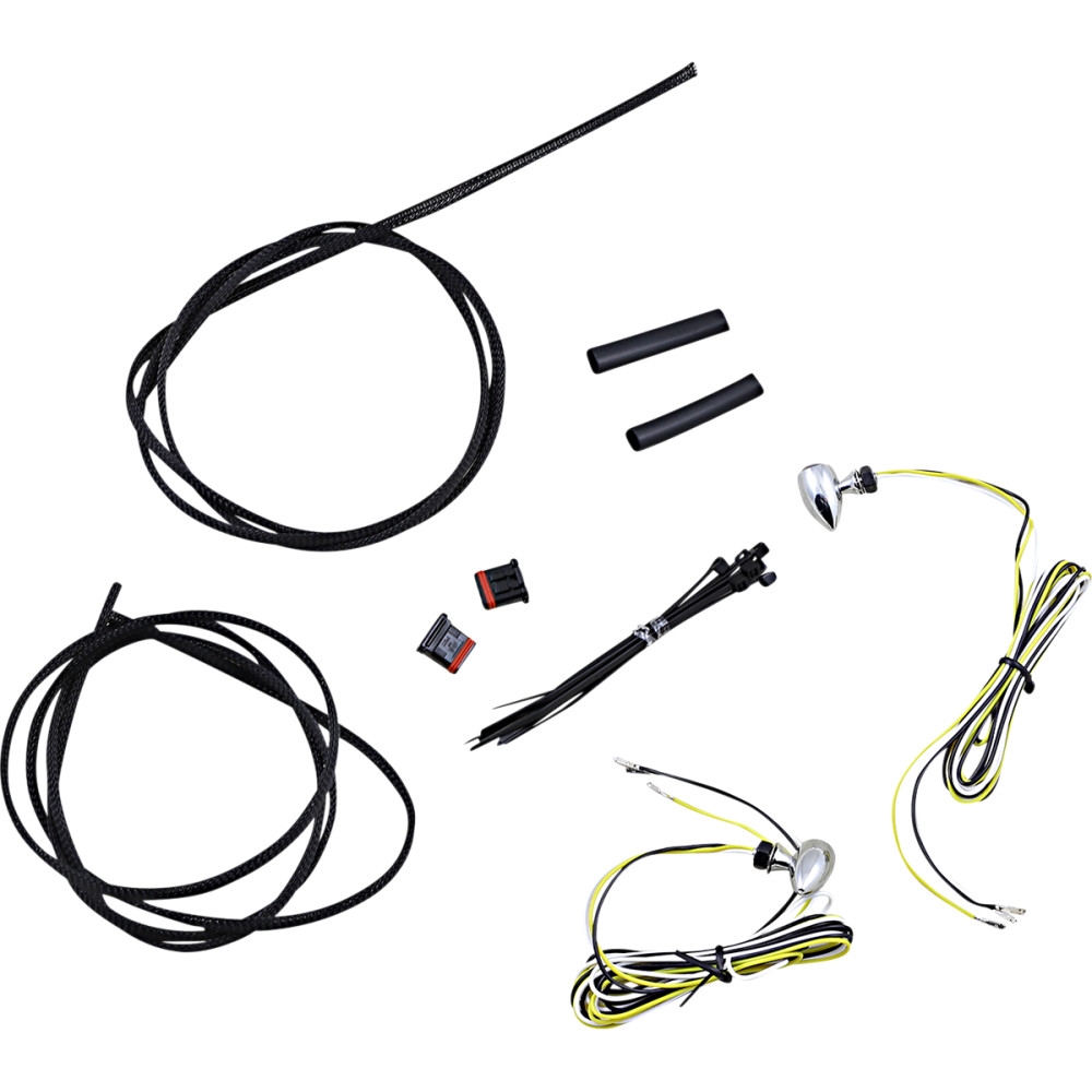 Micro Bullet LED Turn Signal - Amber/White, Chrome Finish