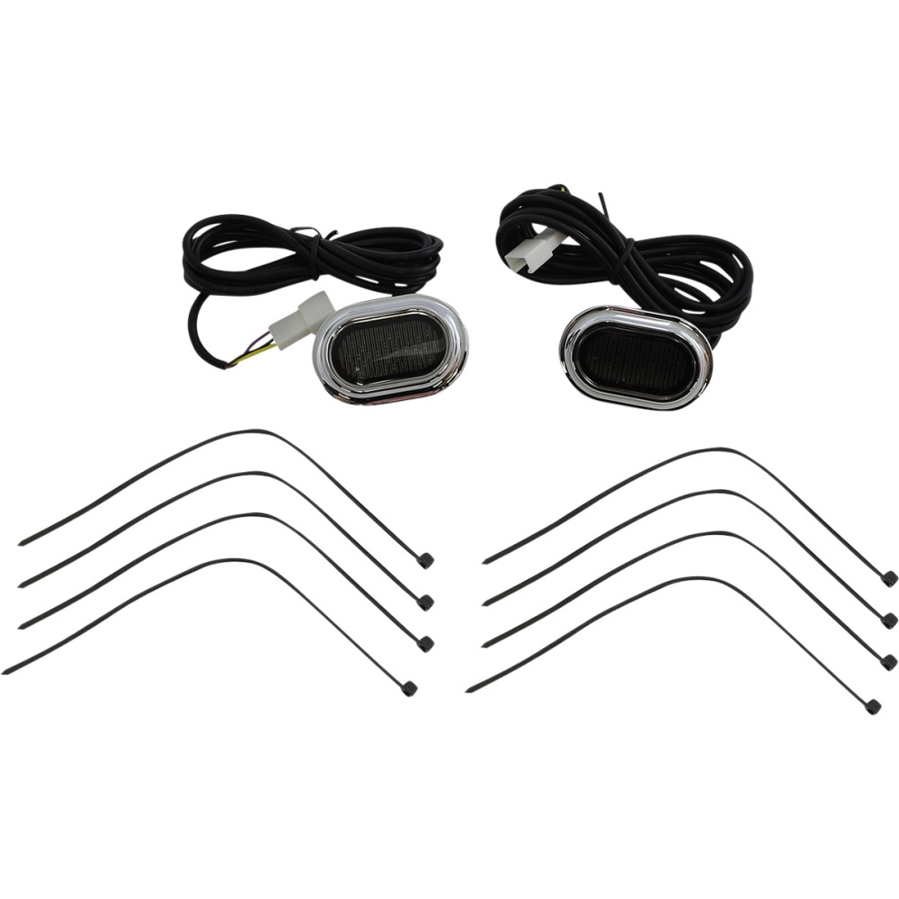 Plugz Antenna Grommet Lights - Smoke Lens, Chrome Trim