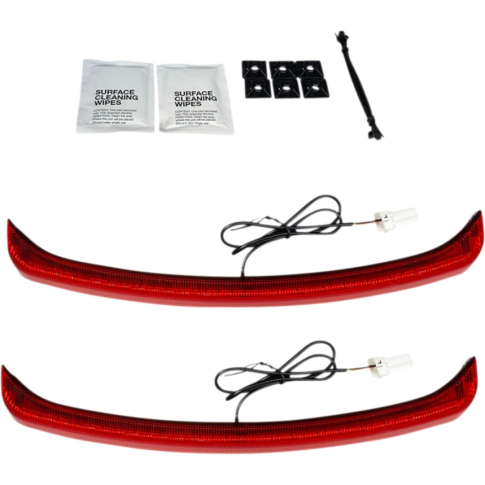 Low-Profile Fender Lights for Triglide - Red Lens