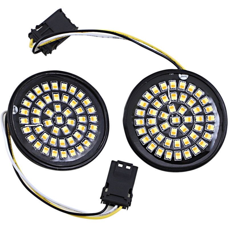 Genesis 4 Solid Amber/White LED Front Turn Signal Inserts