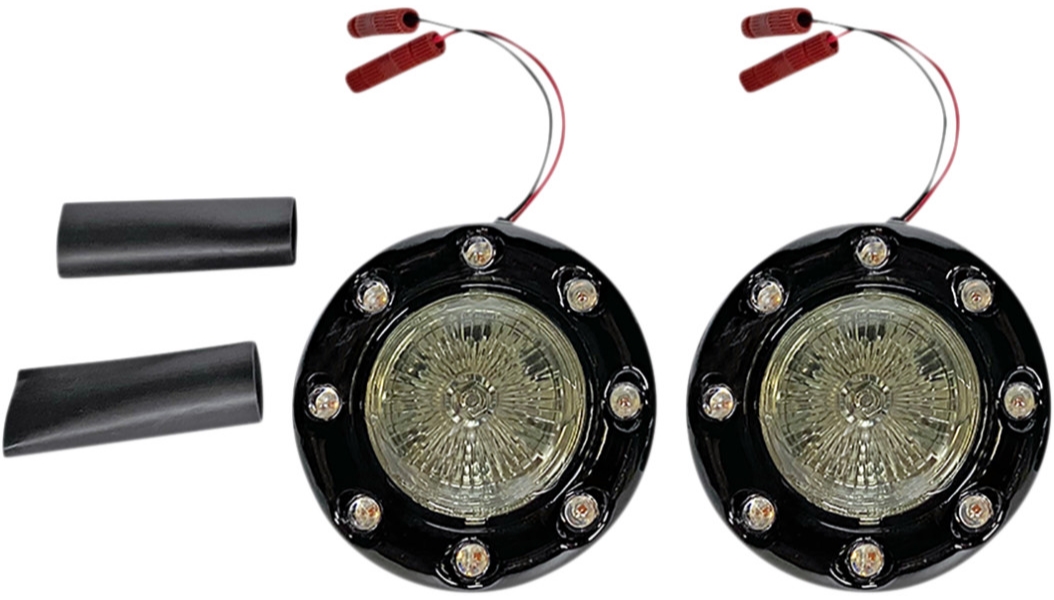 Probeam Bullet Ringz 1157 Rear Turn Signal - Black Bezel/Smoke Lens