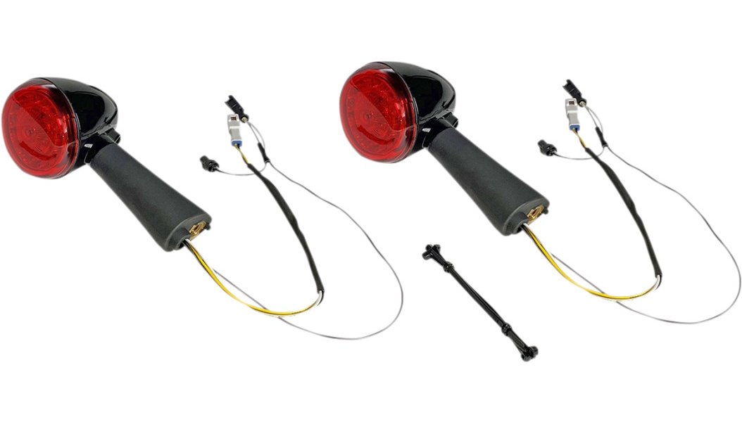 Probeam Rear LED Turn Signal for Indian - Black Finish/Red Lens