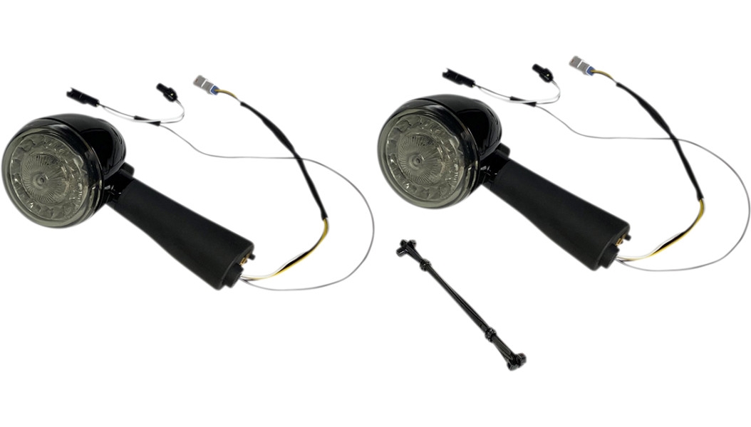 Probeam Rear LED Turn Signal for Indian - Black Finish/Smoke Lens