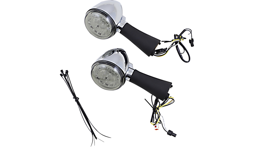 Probeam Rear LED Turn Signal for Indian - Chrome Finish/Smoke Lens