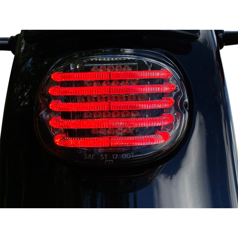 Probeam Low Profile LED Taillights with Integrated Turn Signals - Top Window - Smoke Lens