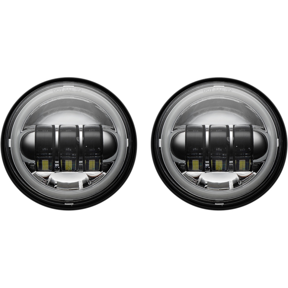 ProGlow 4.5in. LED Passing Lamps with Color Changing Halo - Chrome