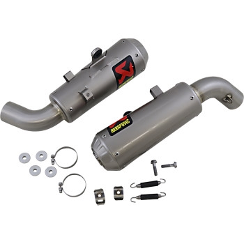 Slip-On Line Dual Exhaust - Titanium Mufflers
