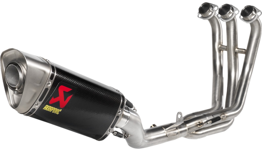 Racing Line Complete Exhaust System - 3/1 Header - Carbon Muffler - Titanium End Cap