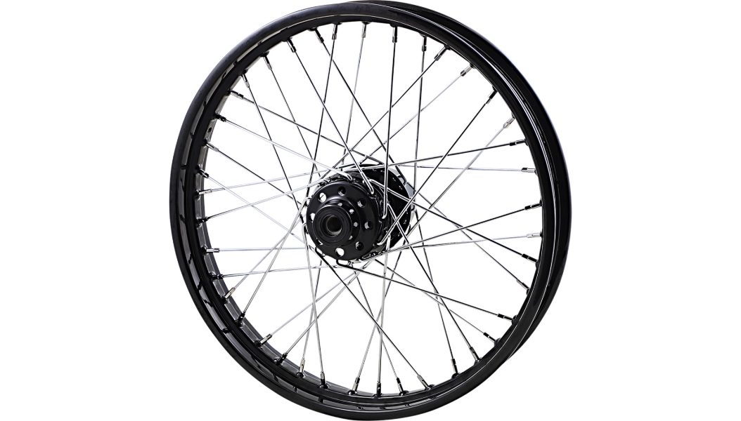 Replacement Front Laced Wheels - 21in. x 2.15in. - Gloss Black