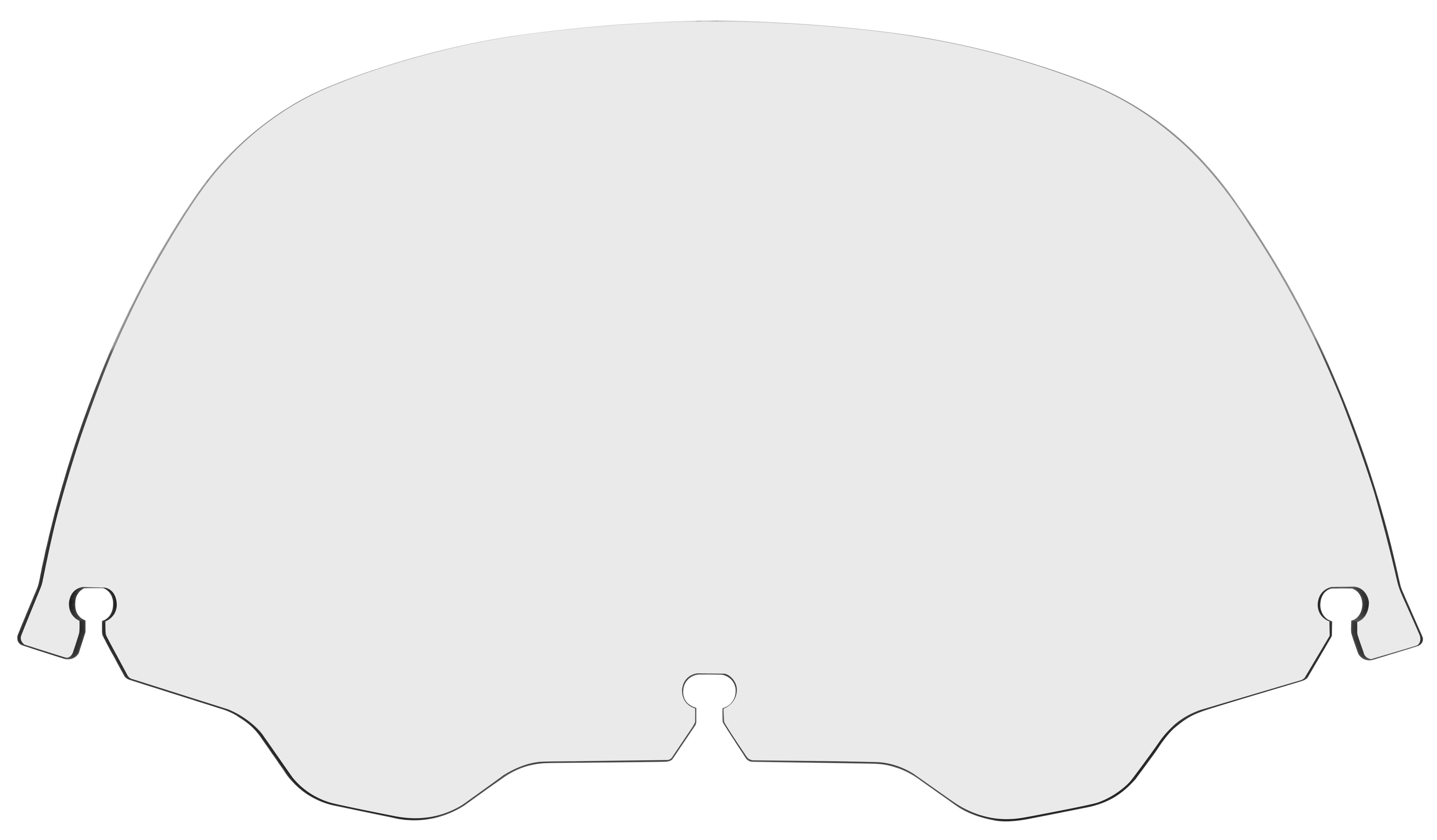 Standard Windshield - 9in. - Clear