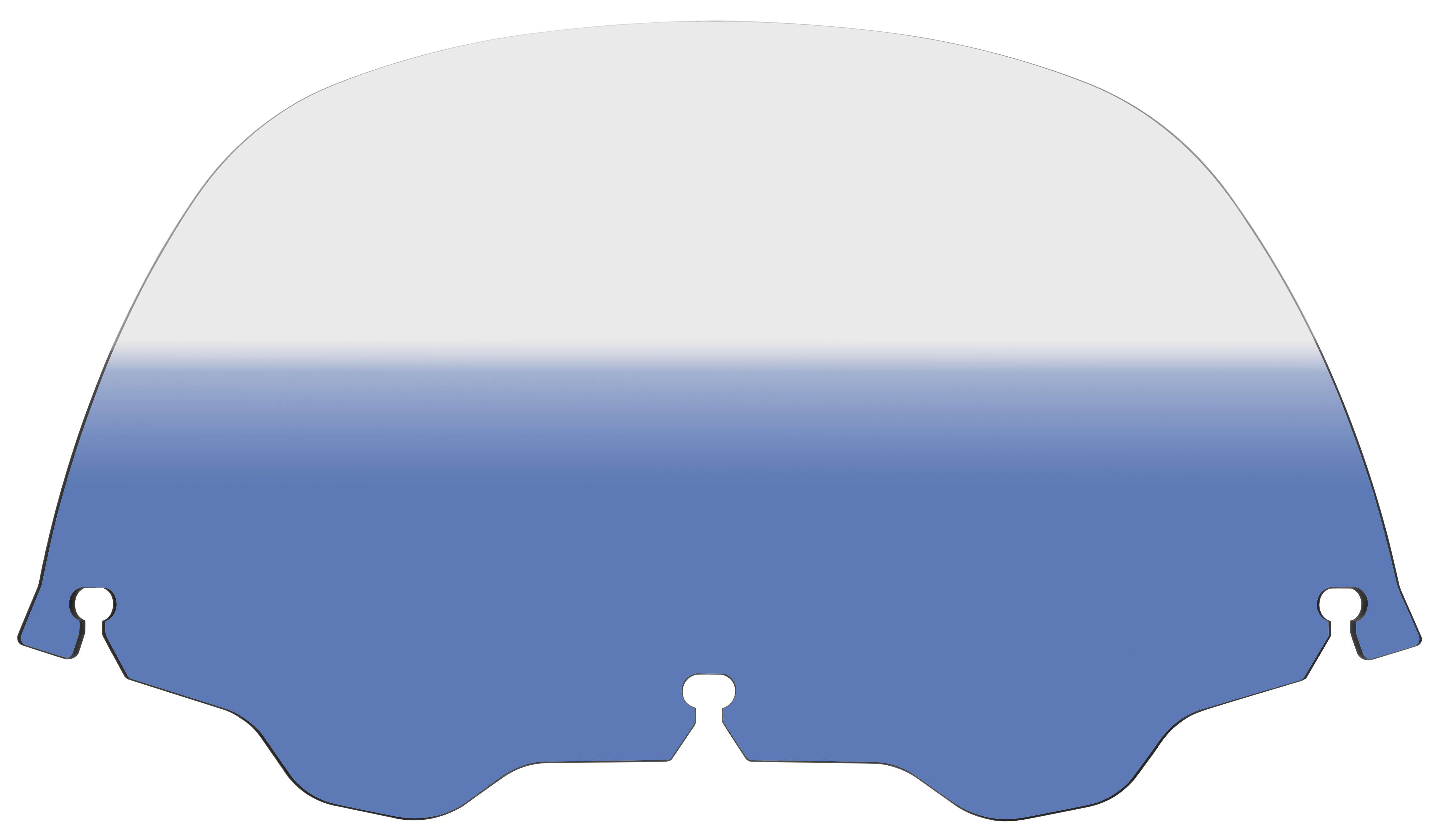 Standard Windshield - 9in. - Gradient Blue