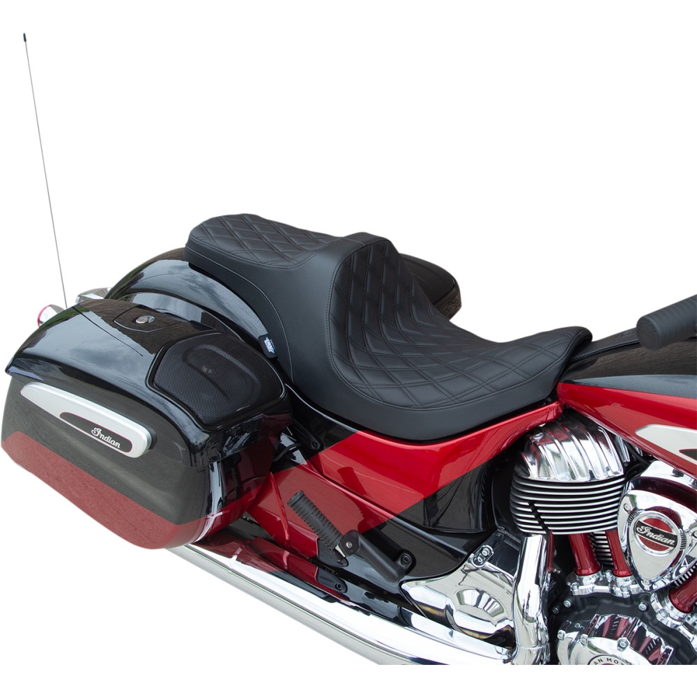 Predator III Seat with Forward Positioning - Double Diamond - Black Thread