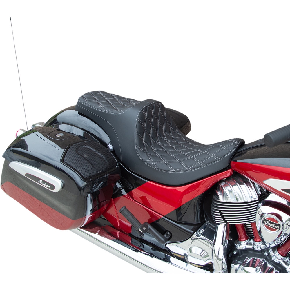 Predator III Seat with Forward Positioning - Double Diamond - Silver Thread