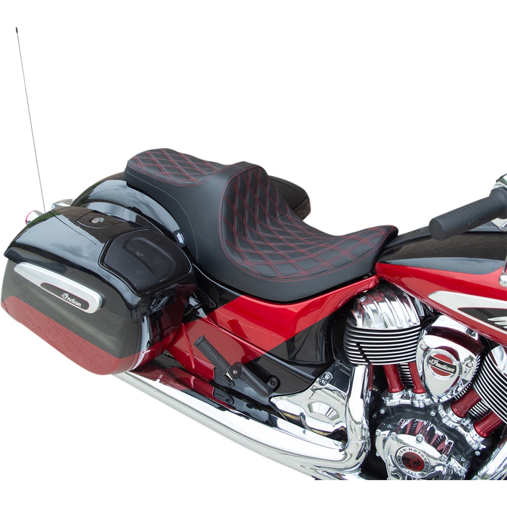 Predator III Seat with Forward Positioning - Double Diamond - Red Thread
