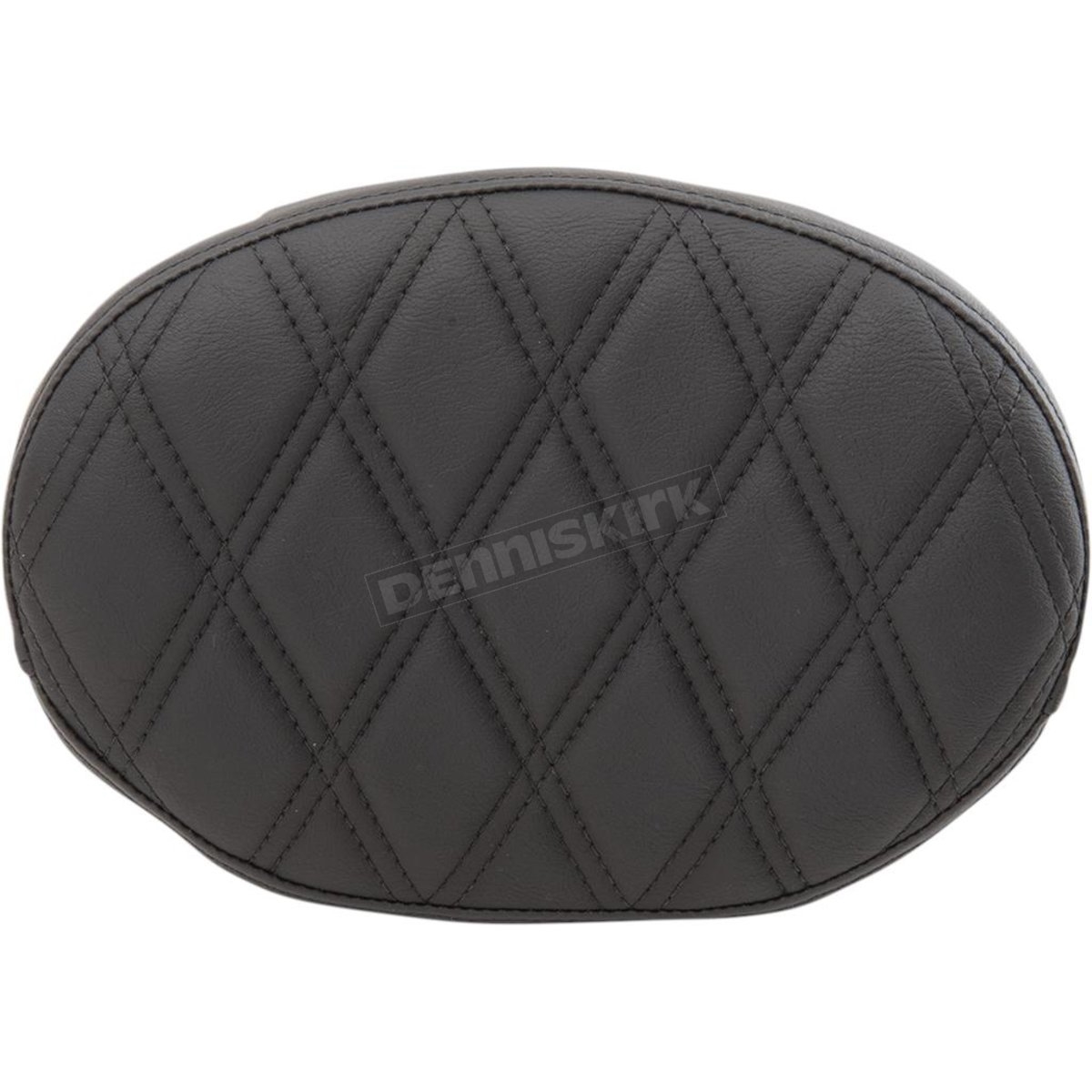 Oval Sissy Bar Pad - Double Diamond - Black Stitch