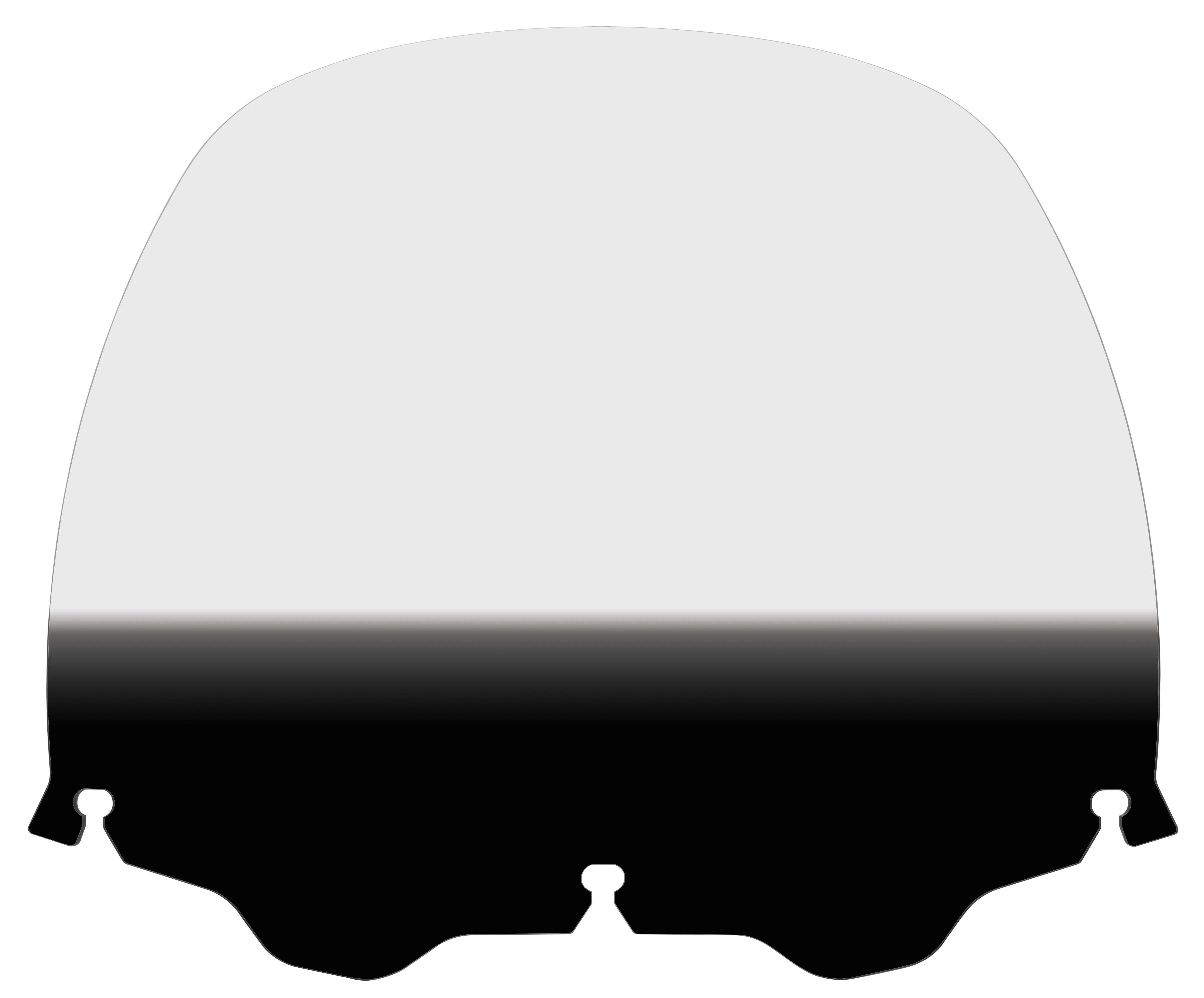 Standard Windshield - 15in. - Gradient Black