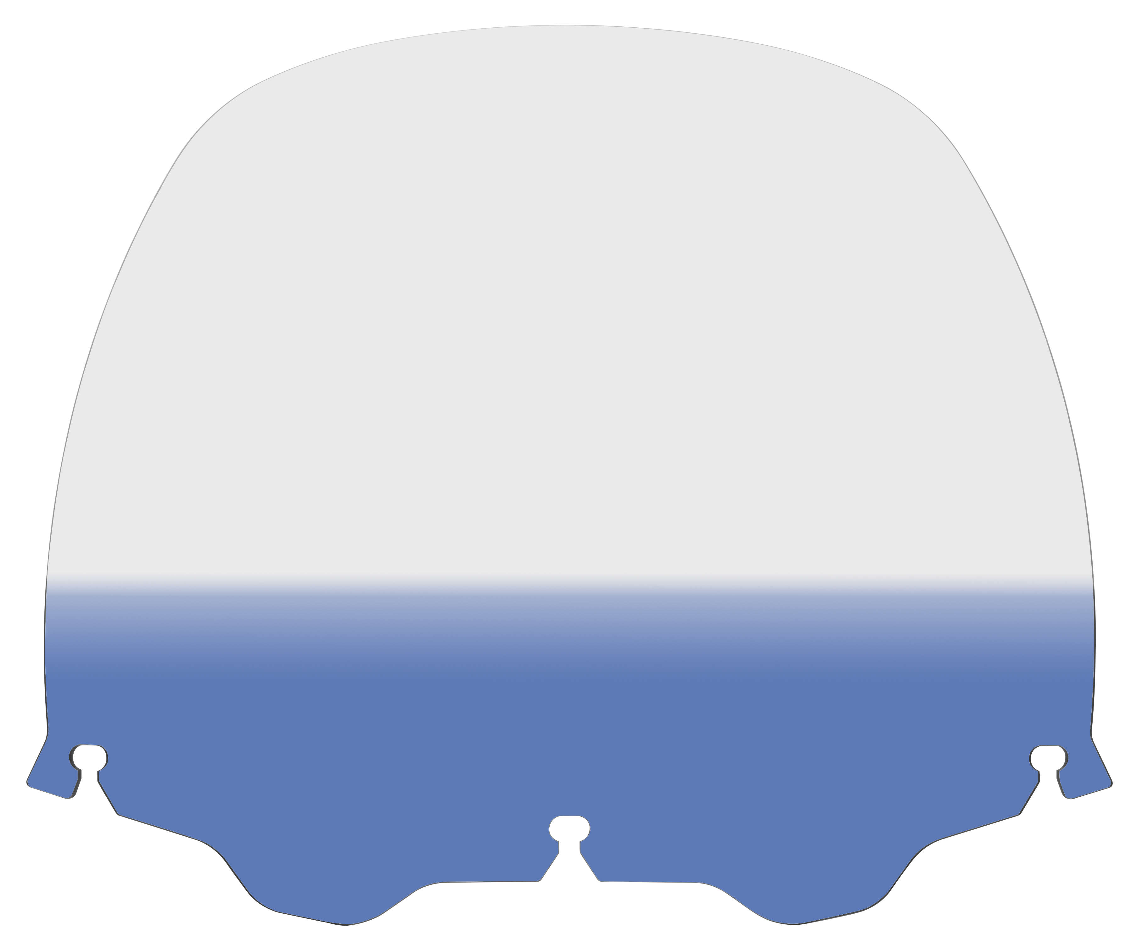 Standard Windshield - 15in. - Gradient Blue