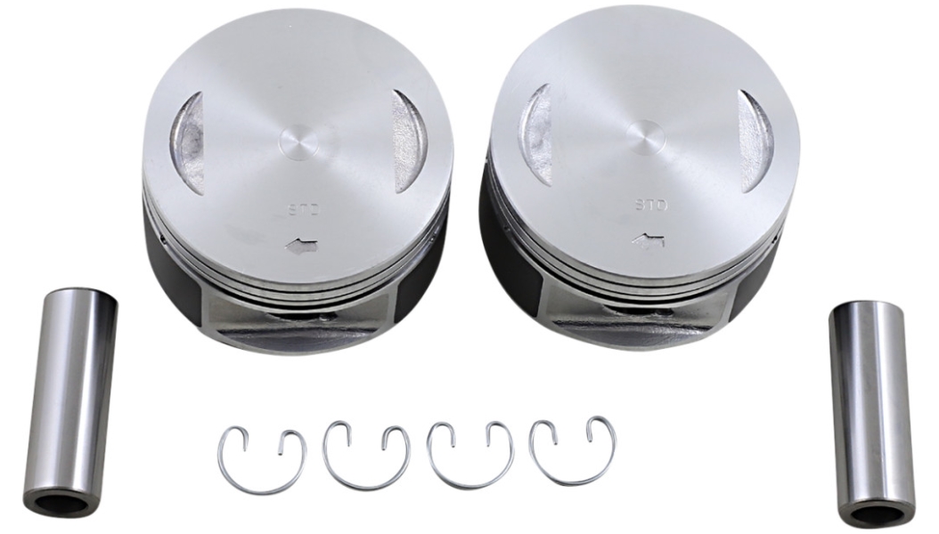 Piston Kit (1450cc., 3.75in. Bore) - .005in. Oversize, 9.0:1 Compression