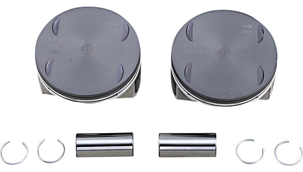 Piston Kit (1868cc., 4.000in. Bore) - Standard Bore, 10.5:1 Compression