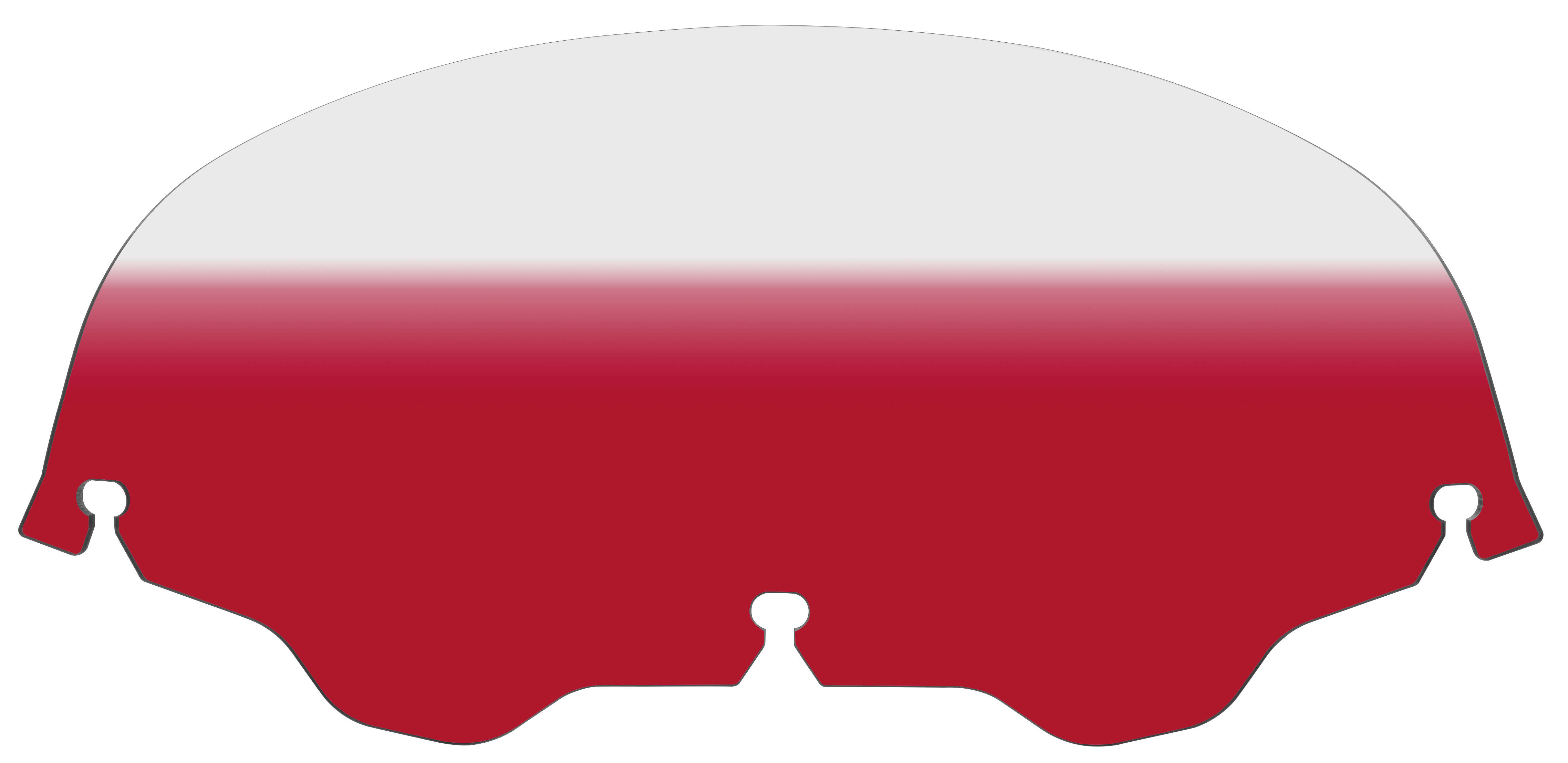 Standard Windshield - 7in. - Gradient Ruby