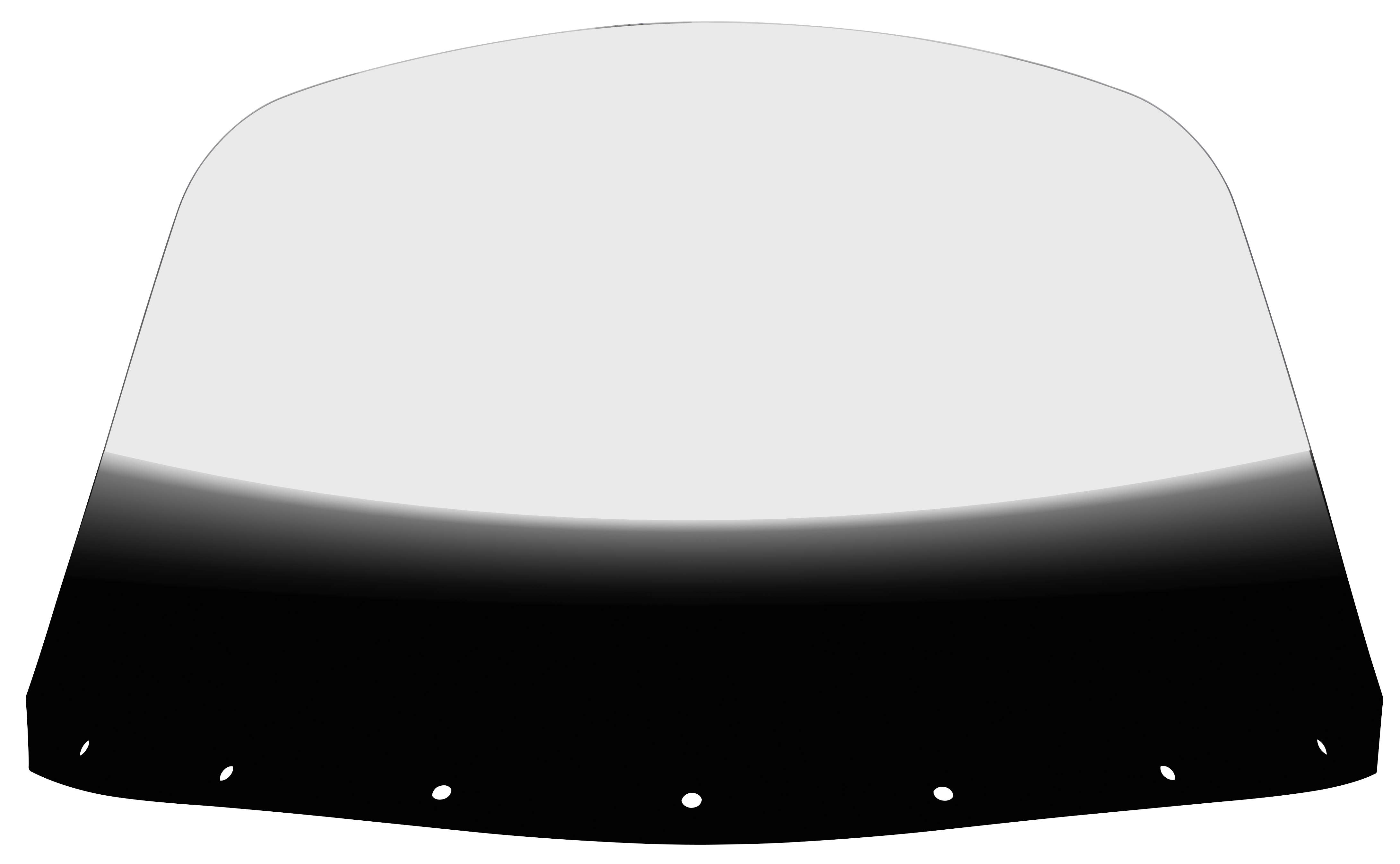 Standard Windshield - 18in. - Gradient Black