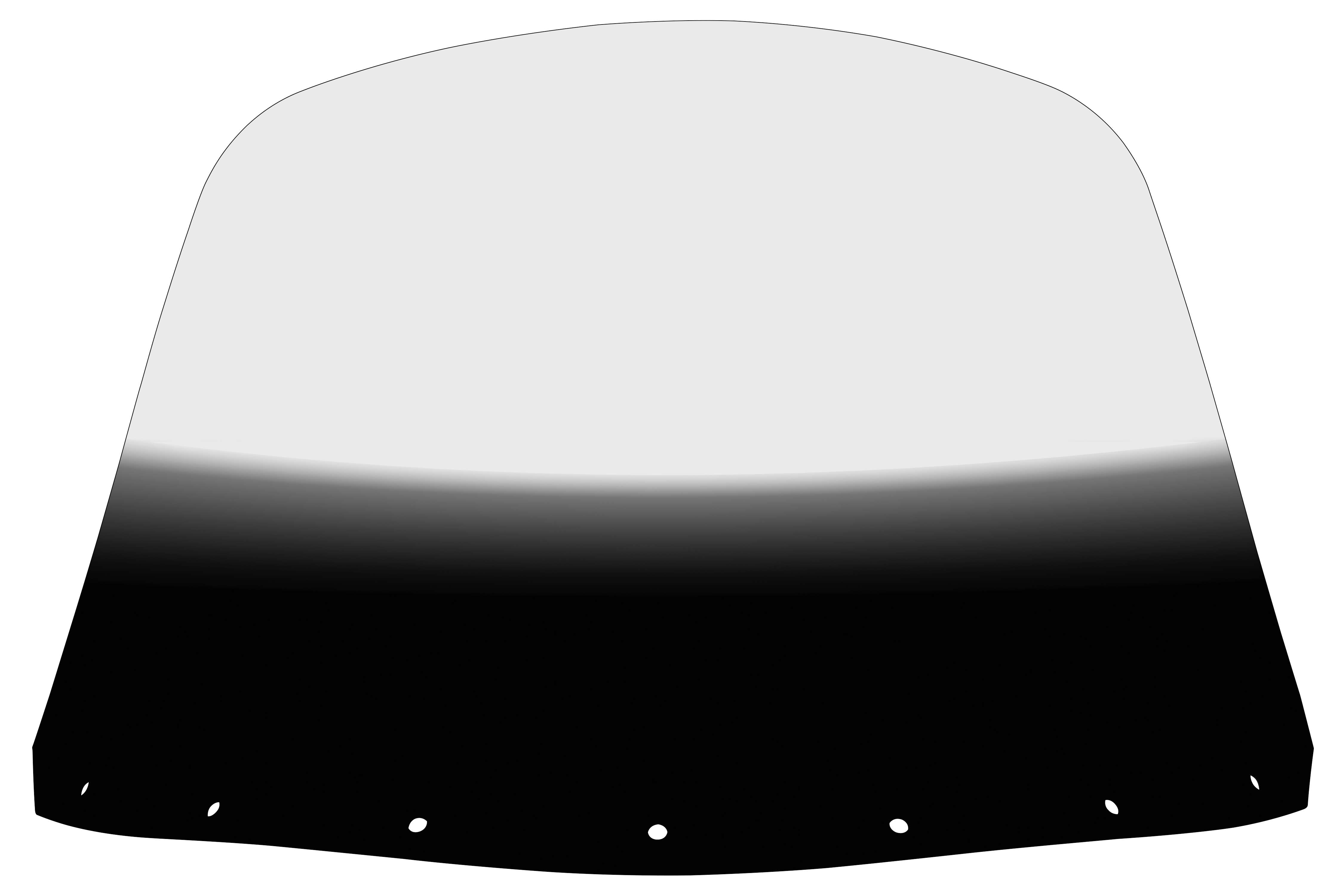 Standard Windshield - 20in. - Gradient Black