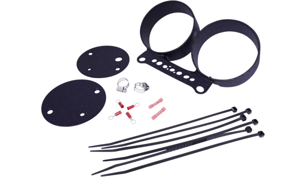 Gauge Bracket - Dual - Wrinkle Black