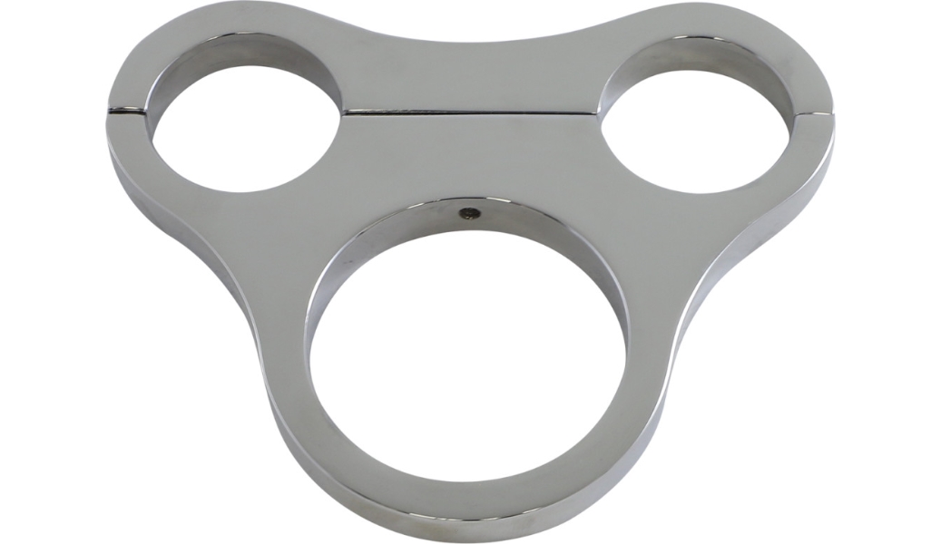 Tee-bar Gauge Mounts for 1 1/2in. T-Bars - 2.375in./2.4in. Mini Gauges - Chrome