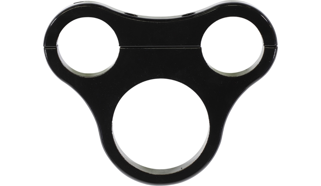 Tee-Bar Gauge Mounts for 1 1/2in. T-Bars - 02.375in./2.4in. Mini Gauges - Gloss Black